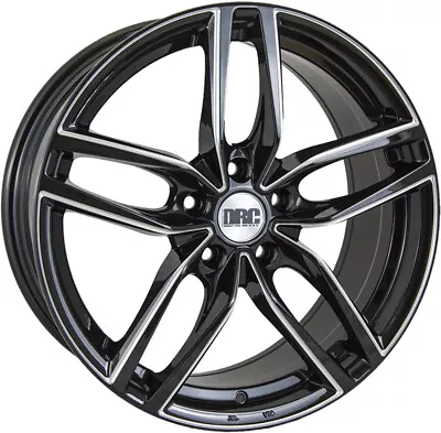 Alloy Wheels 17  DRC DRS Black Polished Face For VW Golf Plus 05-09 • $744.77