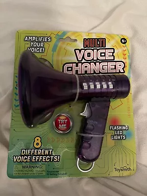 Multi Voice Changer Toy Megaphone Change 8  Different Voice Effects Purple • $20.69