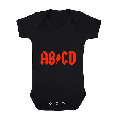 Baby Acdc Babygrow Funny Gift Rock N Roll Heavy Metal • £9.99