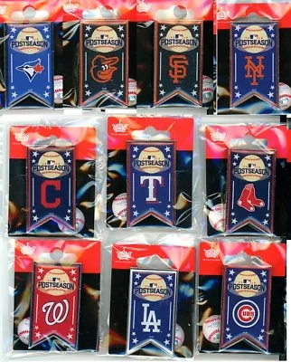 2016 MLB Postseason Banner Pin Choice 10 Pins To Choose From NL AL World Series • $7.50