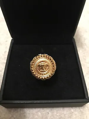 Genuine Versace Medusa Ring Gold Mens Ladies Gianni Vintage • $460.04