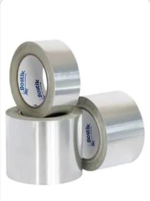 £7.49 • Buy Aluminium Foil Silver Tape Insulation Heat Duct Self Adhesive  75mm Roll