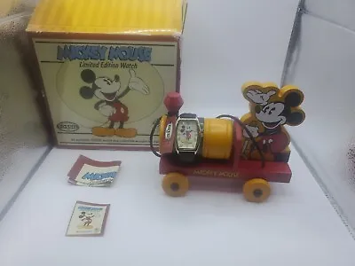 Fossil Limited Edition Mikey Mouse Watch With Toy Train #11825/15000 • $199.99