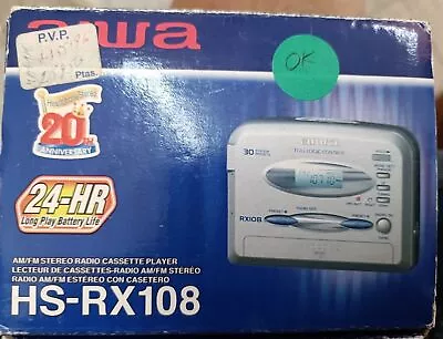 Vintage AIWA HS-RX108 Walkman New With Original Packaging • $343.68