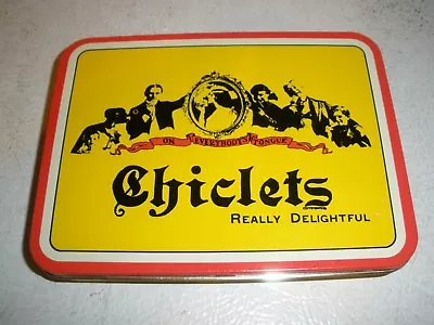 Vintage Chiclets Tin 5.5  X 4.25  X .75  (15) • $17.99