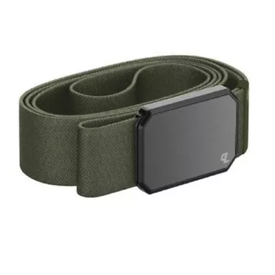 Groove Life Adjustable Web Belt With Magnetic Buckle Olive/Gun Metal Bucle • $64.95