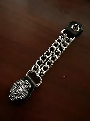 Harley Davidson Vest Extensions HD Jacket Extenders Chain Leather Bar & Shield • $9.99