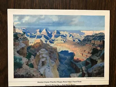 $14 • Buy Rose Bowl Special 1954 - Santa Fe Dining Car - Fred Harvey Service Dinner Menu