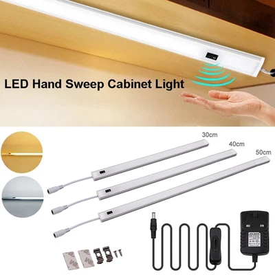 £9.06 • Buy Hand Sensor LED Under Cabinet Lights Mains Kitchen Cupboard Shelf Counter Lamp