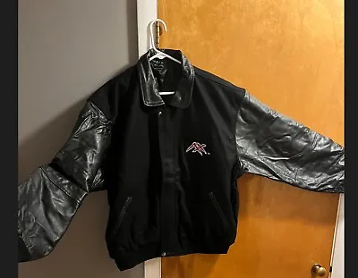 XFL Memphis Maniax Vintage Logo Leather Jacket Size XXL • $200