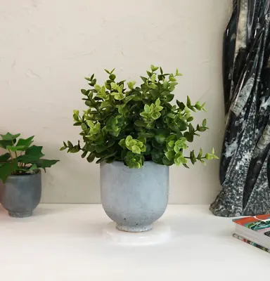 Sakura Japanese Styled Concrete Plant Pot | Coast Grey | Medium Sized • £10