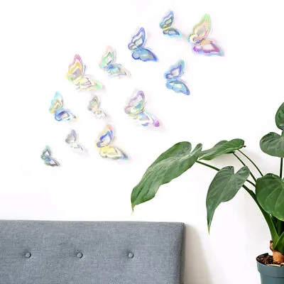 $3.48 • Buy Wall Sticker Gradient Hollow 3d Paper Butterfly Wall Sticker For Home Decoration