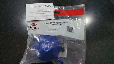 GENUINE CALOR GAS BUTANE 21MM GAS REGULATOR 29 Mbar CARAVAVAN/MOTORHOME BBQ  • £14.55