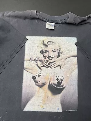 Vintage Marilyn Monroe X Ron English Art T Shirt Adult XL VTG Y2K Pop Art TShirt • $299.99