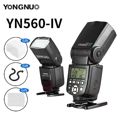 YONGNUO YN560IV Wireless Flash Speedlite Kits Diffuser For Nikon Canon Camera • £99.99