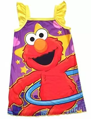 Elmo Hula Hoop Toddler Girl's Flutter Sleeve Nightgown Gown Size 3T • $26.99