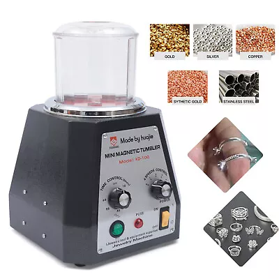  Magnetic Tumbler Jewelry Polisher Machine Finisher 100mm 4 Speed Time Control  • $153