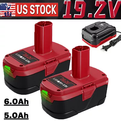 19.2 Volt For Craftsman 4.0 5.0 6.0Ah C3 DieHard Li-ion Battery / Charger 11375 • $42.98