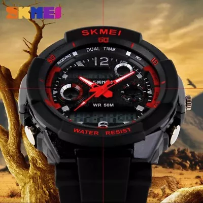 $19.99 • Buy Digital Sports Watch Mens Waterproof Water Resistant SKMEI 
