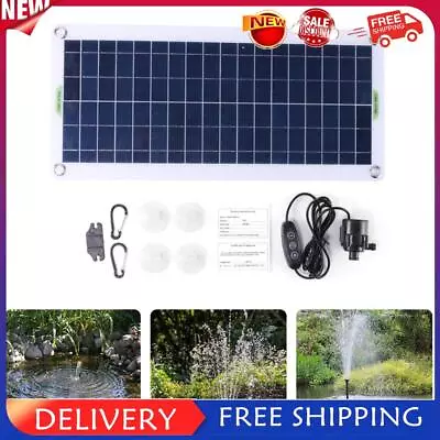 19W 800L/H Aquarium Pump Watering System PET Solar Panel Pump Kits For Fish Tank • $46.41