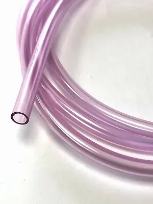 1 Metre 1/4  - 6mm I/d PINK Tint PVC Fuel Pipe For Most Petrol Lawnmowers.  • £4.39