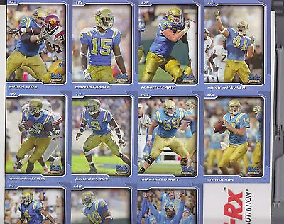 2005 Met-rx Ucla Bruins Card Set Marcedes Lewis Jaguars Spencer Havner Page Sga • $16.99