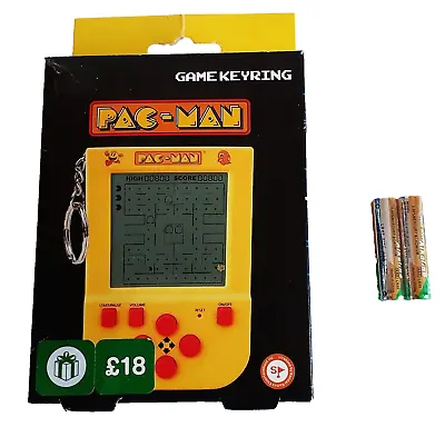 Fizz Creations PAC - MAN Electronic Game Keyring New In Box • £8.99