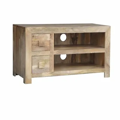 £379.99 • Buy Dakota Mango Range | Wooden Plazma TV Unit With 2 Drawer And 2 Open Shelves