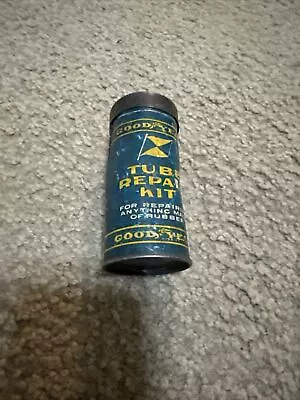 Vintage Goodyear Tube Repair Kit Advertising Tin With Contents • $29