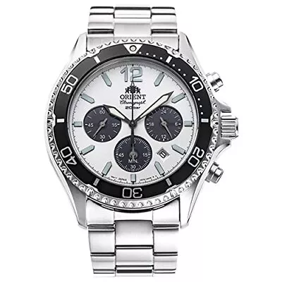 Orient Watch Mako SOLAR PANDA RN-TX0203S Men's White Silver • $245.99