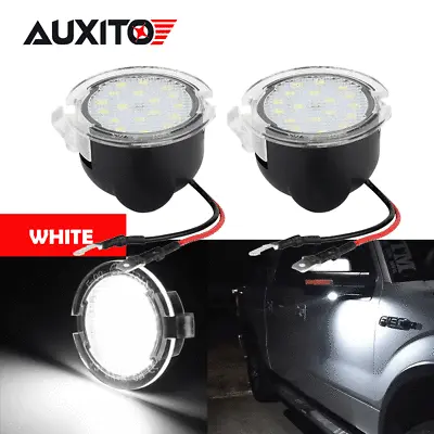 White 18-LED Side View Under Mirror Puddle Light For Ford F150 2007-19 Brightest • $10.99