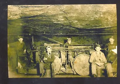 Real Photo Gloucester Ohio Coal Mine Interior Miners Mining Postcard Copy • $11.99
