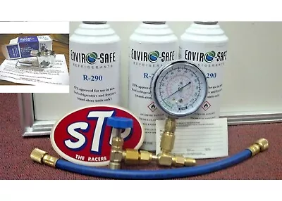 Enviro-Safe R290 Home A/C Refrigerant 1/2  & 5/8  Valve Kit • $79.99