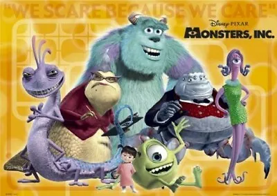 Monsters Inc Movie Poster - Group Cast - Hot New 24x36 - Print Image Photo -rw0 • $15.18