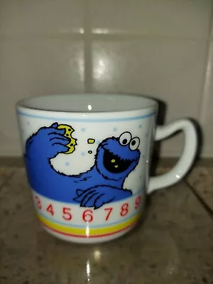 £18.82 • Buy Sesame Street Cookie Monster Counting Made In Japan Porcelain 4 Oz Coffee Mug