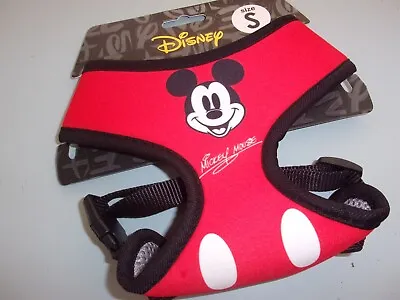 MICKEY MOUSE Dog Adj Harness DISNEY Buckle Down New S Small • $22.27