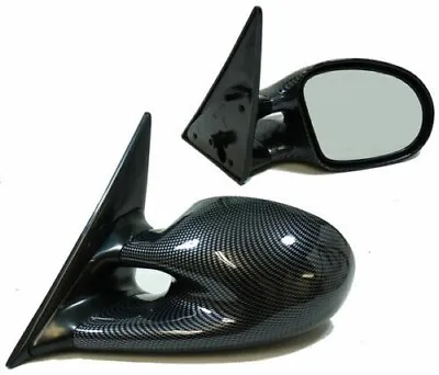 Electric Carbon Fibre Finish Mirrors For Bmw E36 Coupe & Convertible M3 Style Ms • $202.06