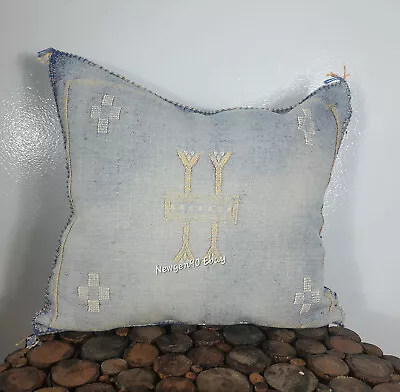 Cactus Silk Pillow Cover Handmade Sabra Pillow  Pillow Throw  Moroccan Pillow • $49