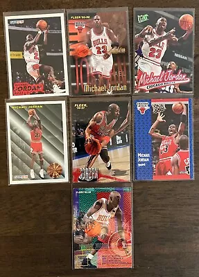 Michael Jordan 7 Card Lot All Fleer And Fleer Ultra 91-92 93-94 95-96 96-97 • $2