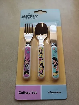 Disney Mickey And Friends Easter Cutlery Set Brand New  • £8