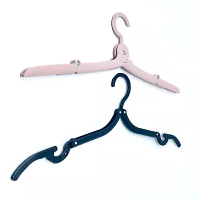 19 Pcs Travel Folding Portable Clothes Hangers Crabtree & Evelyn Blue Toile Bag • $14.95