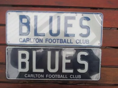 Carlton  Blues  Supporter  Number Plate - 2 Designs - Bid On One • $22.50