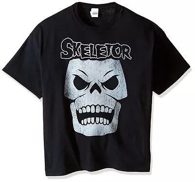 Masters Of The Universe Adult New T-Shirt - White Skeletor Face Under Name • $14.98