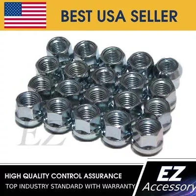 Lug Nuts Bulge Acorn Open End Nut 9/16   Dodge Ford 20 • $15.26