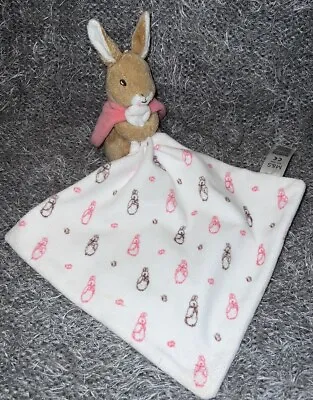 Marks & Spencer M&S Peter Rabbit Flopsy Bunny Comforter Pink Blanket Soft Toy • £3.99