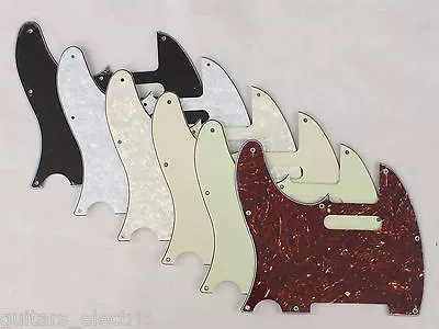 £10.95 • Buy LEFT HANDED 8 Hole SCRATCH PLATE Pickguard For USA/Mex Telecaster In 7 Colours 