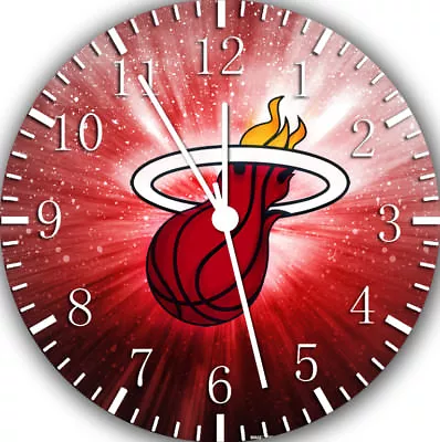 Miami Heat Frameless Borderless Wall Clock Nice For Gifts Or Decor W60 • $22.95