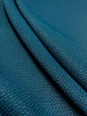 4.625 Yds Maharam Merit Aegean Blue Polyester Upholstery Fabric 180 MSRP • $59.20