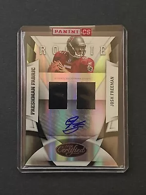 Josh Freeman 2009 Certified FRESHAMN FABRIC Dual Jersey Auto Rookie RC /249 Bucs • $5.99