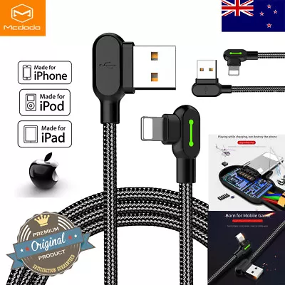 $9.89 • Buy Mcdodo Elbow 8 Pin Charge Data Cable For IPhone 13 11 12 Pro XR 8 7 6 SE Charger